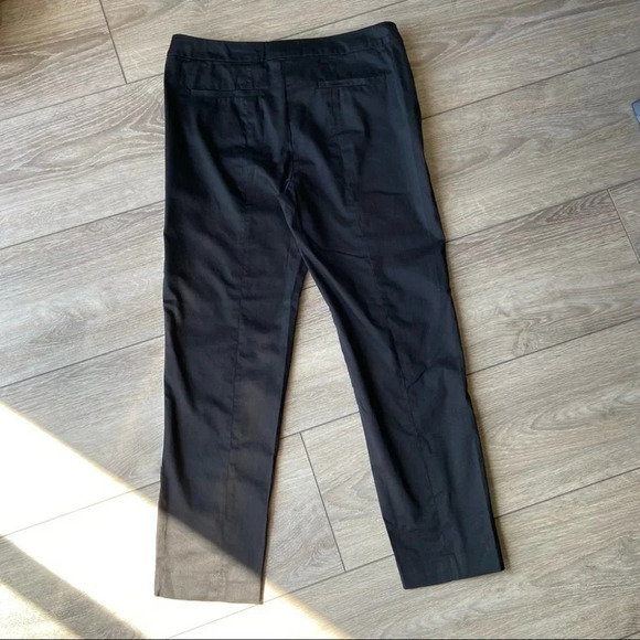 Cynthia Rowley Black White Striped Two Tunes  Stretchy Cropped Pants - Picture 11 of 12